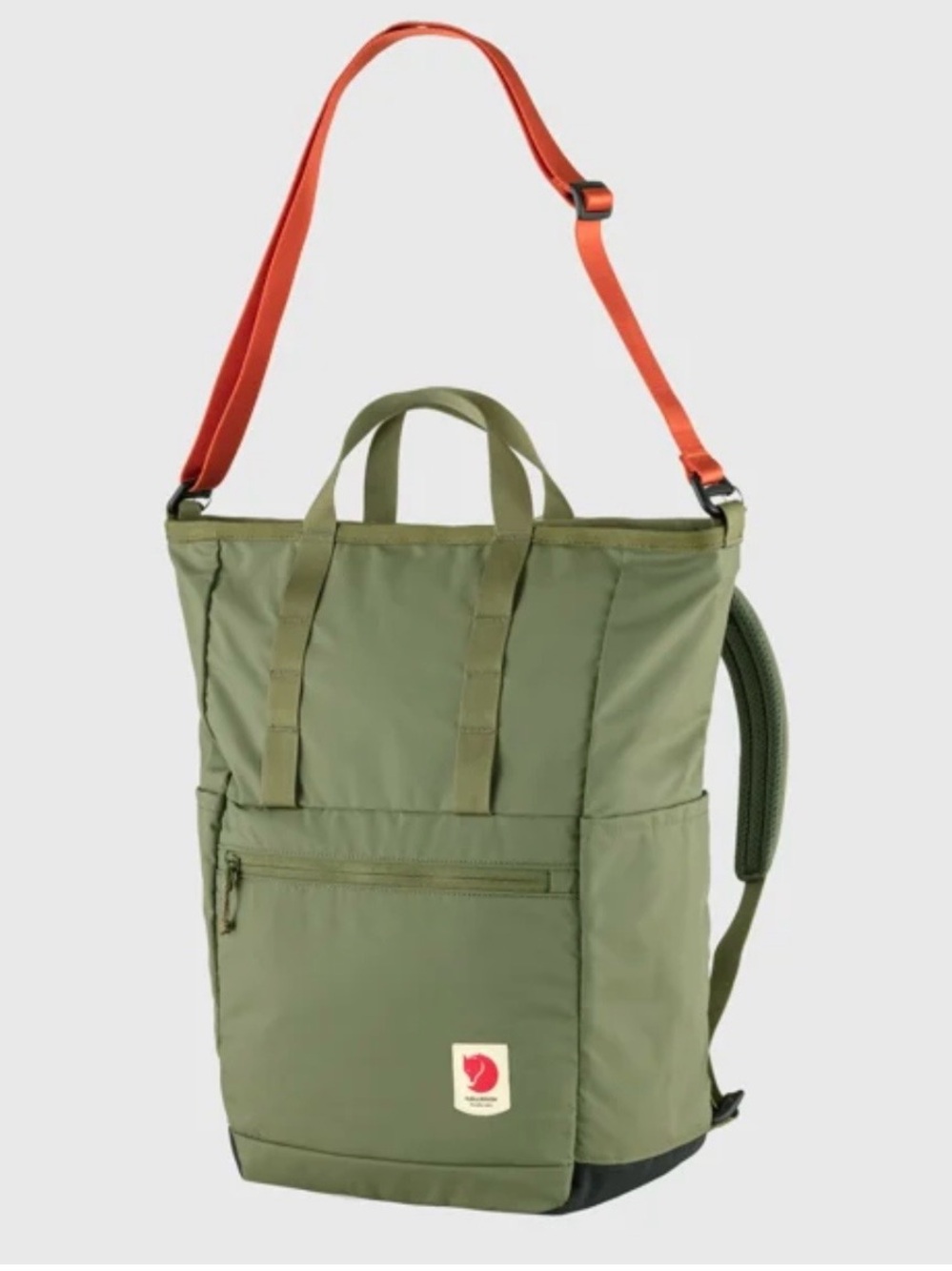 Fjallraven high coast tote pack in olive green